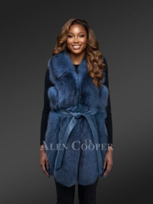 Real Fox Fur Womens Vest