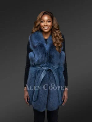 Real Fox Fur Womens Vest