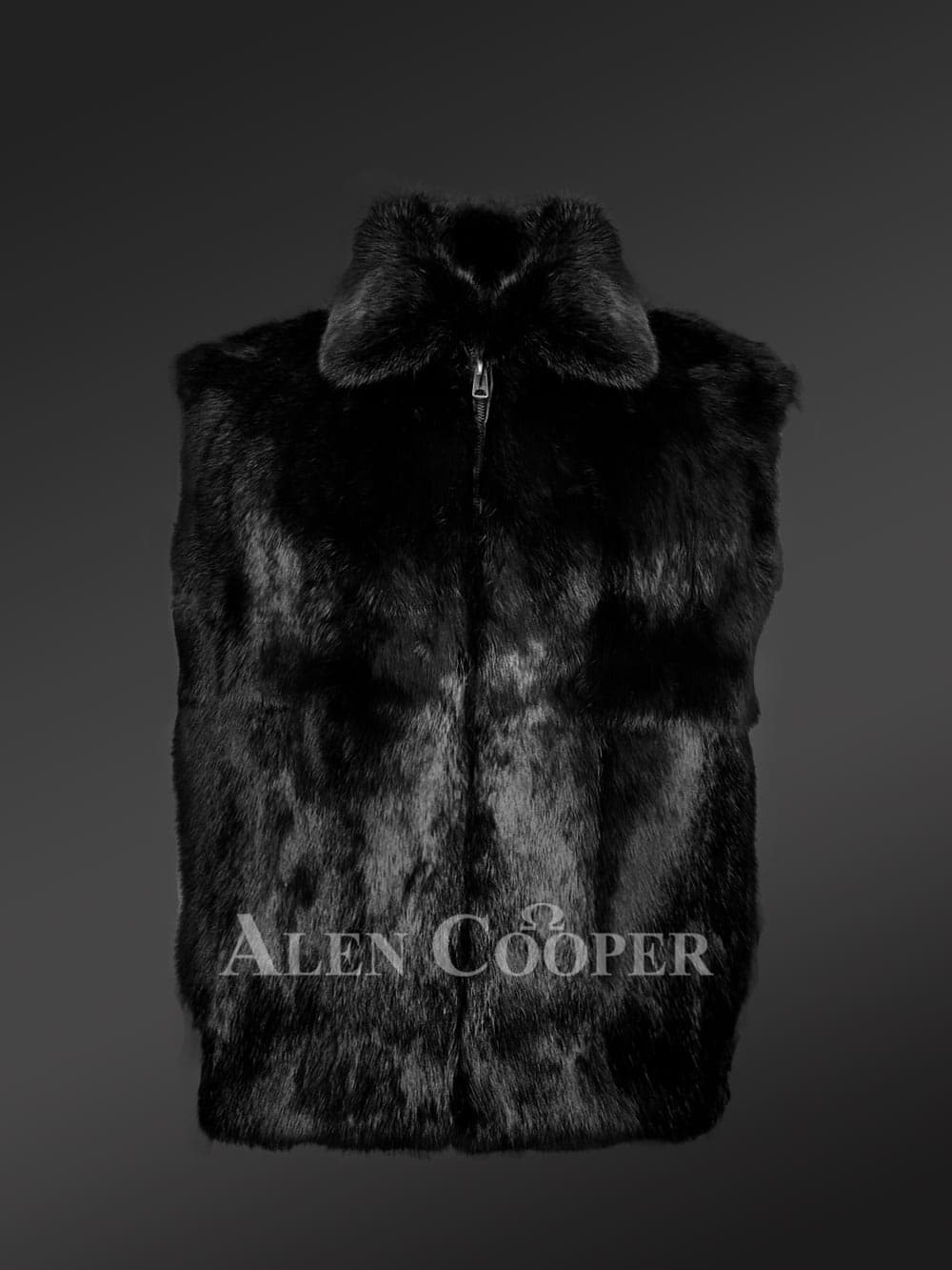 Real fur vest for sale hotsell