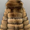 Real raccoon fur sable winter vest for women