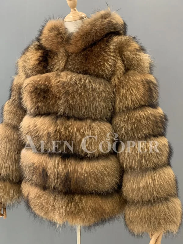 Real Raccoon Fur Sable Winter Vest for Women - Image 2