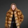 Red Fox Fur Coat