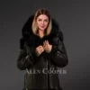 real shearling jacket women