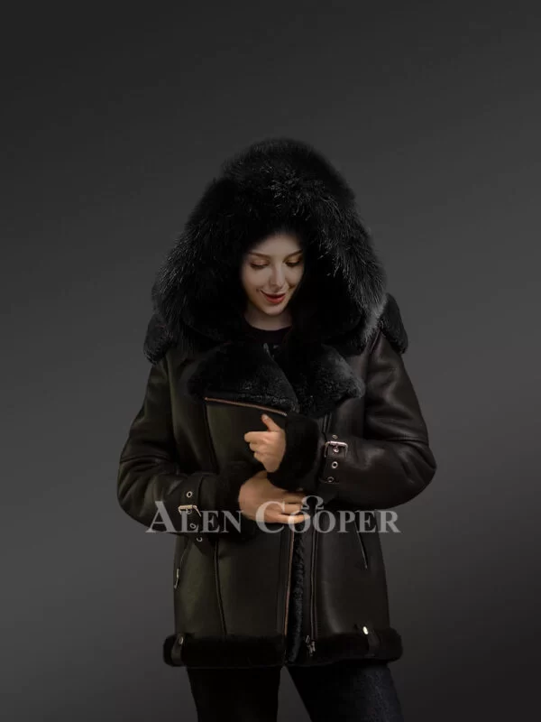 Real Shearling Jacket for Women - Image 3