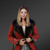 Sheepskin Toscana Shearling Jacket for Women in Red