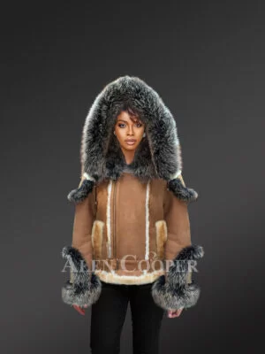 Sheepskin jacket with Fur