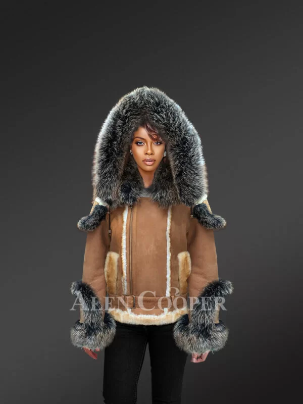 Sheepskin jacket with Fur