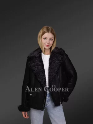 Sheepskin shearling jacket