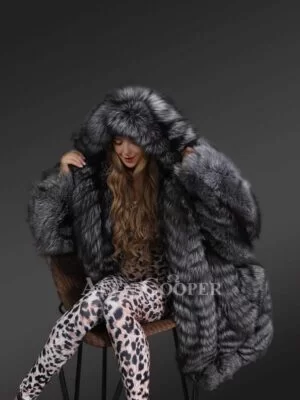 Silver Fox long Coat