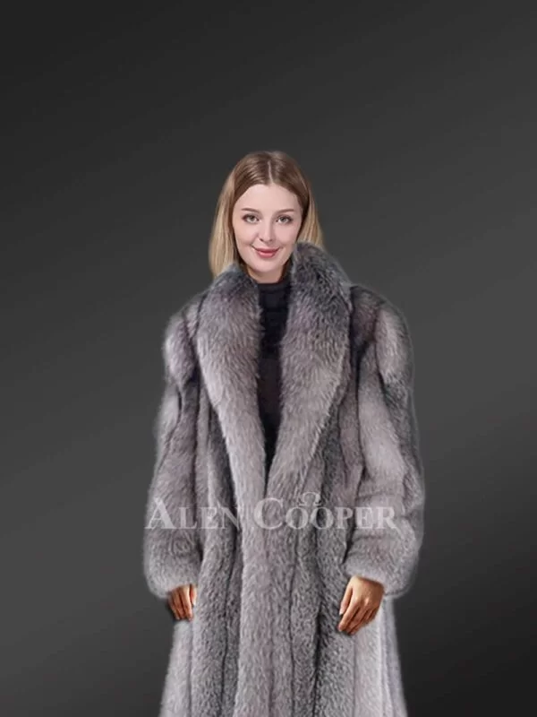 Womens Long Fox Fur Coat for Maximum Protection & Style - Image 2