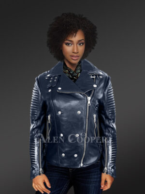Stylish Biker Leather Jacket for Women