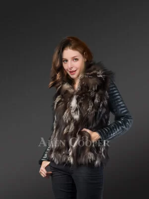 Stylish Real Fox Fur Winter Jacket