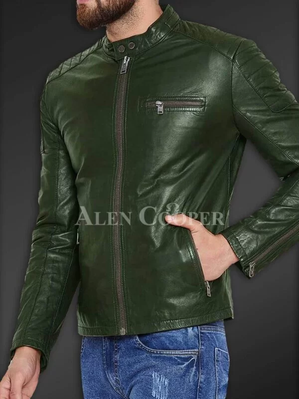 Stylish and Comfortable Real Leather Jacket for Men - Image 13
