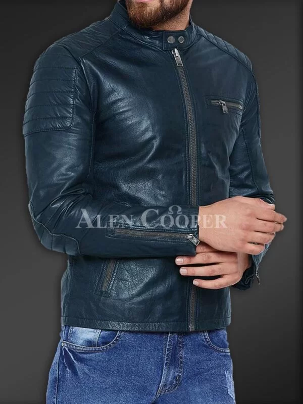 Stylish and Comfortable Real Leather Jacket for Men - Image 6