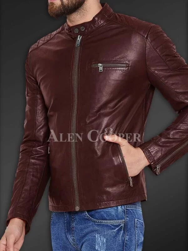 Stylish and Comfortable Real Leather Jacket for Men - Image 14
