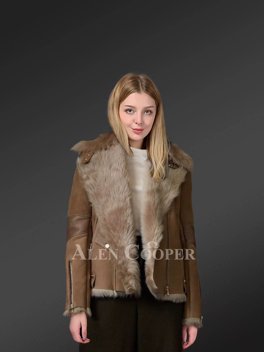 Toscana shearling jacket clearance