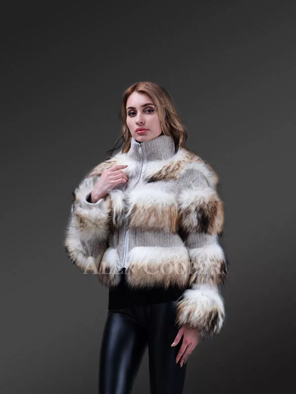 Super Soft and Incredibly Warm Coal Black Real Fox Fur Short Winter Coat for Women - Image 12