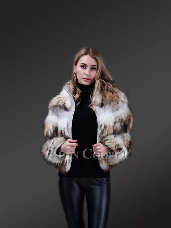 Super Soft and Incredibly Warm Coal Black Real Fox Fur Short Winter Coat for Women - Image 11