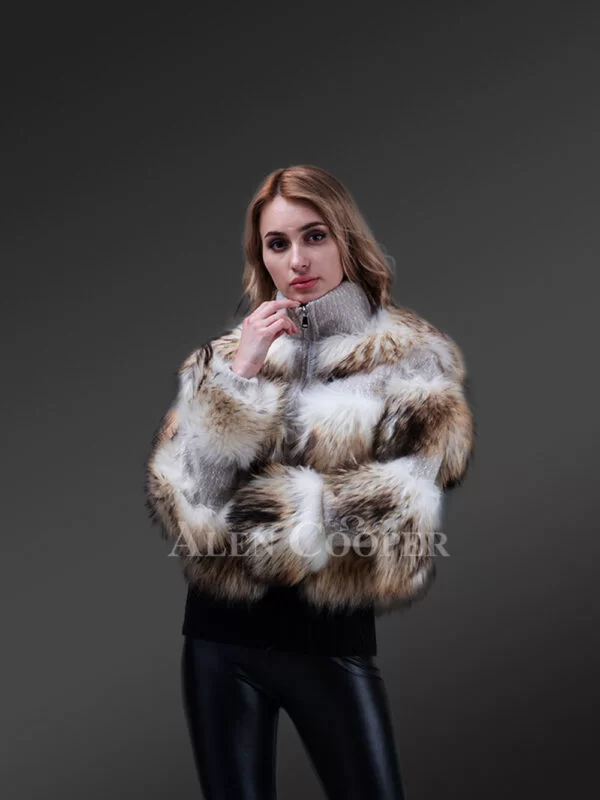 Super Soft and Incredibly Warm Coal Black Real Fox Fur Short Winter Coat for Women - Image 14