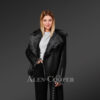 Toscana Shearling Jacket for Women in Black