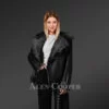 Toscana Shearling Jacket for Women in Black