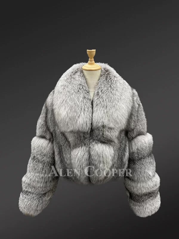 Short Soft Ladies Warm Plain Cropped Fox Fur Warms You on Cold Windy Days - Image 3