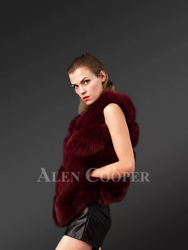 Trendy and Fashionable Real Fox Fur Winter Vests For Stylish Divas - Image 2