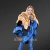 Women’s 2 Tone Blue Fox Fur