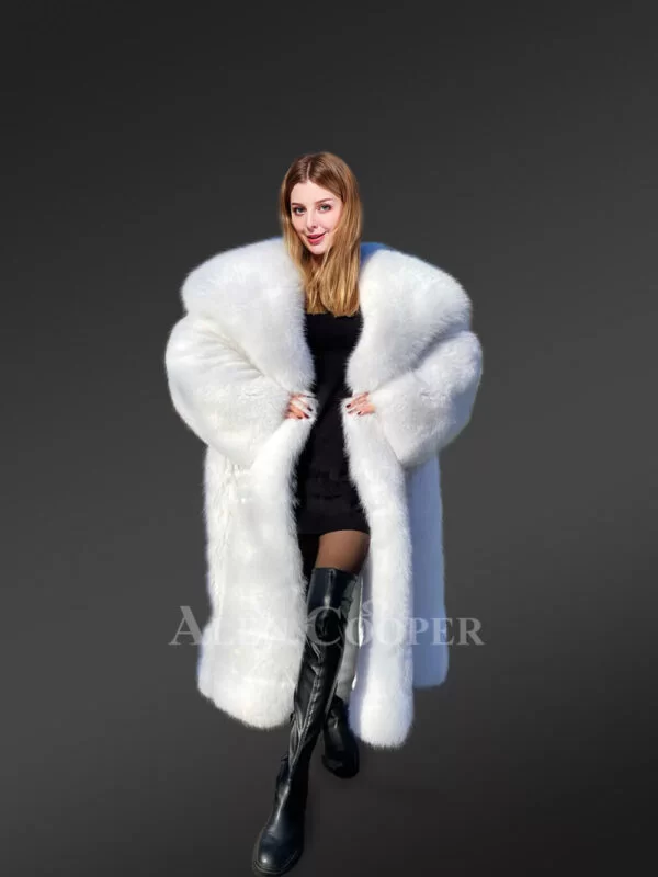 Authentic Arctic Fox Fur Coat