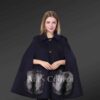 Women Fur Poncho