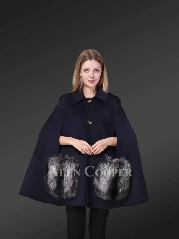 Women Fur Poncho