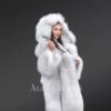 Knee-Length Fox-Fur Coat