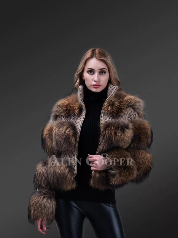 Super Soft and Incredibly Warm Coal Black Real Fox Fur Short Winter Coat for Women - Image 8