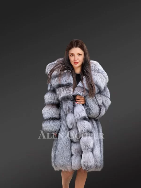 Silver Fox Fur Coat