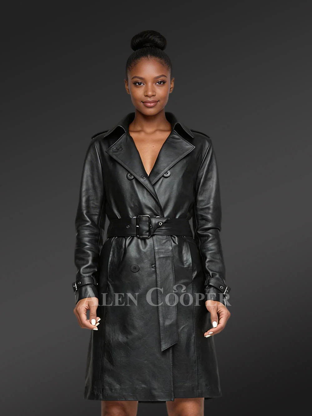 Womens Black Trench Coat an Ideal Choice for Chic Restful Attire