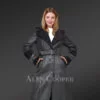 Sheepskin Sherling Women Overcoat