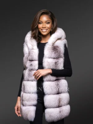 Womens Fox Fur Vest