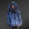 Women’s Luxury Silver Fox Fur Jacket