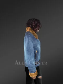 Women Aviator Pilot Jackets in Premium Sheepskin Shearling Women Aviator Pilot Jackets in Premium Sheepskin Shearling