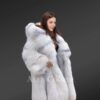 Knee-Length Fox-Fur Coat