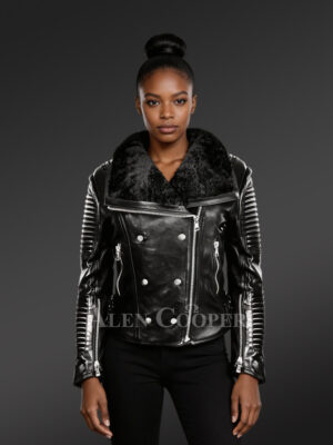 Women's Shearling Leather Jacket