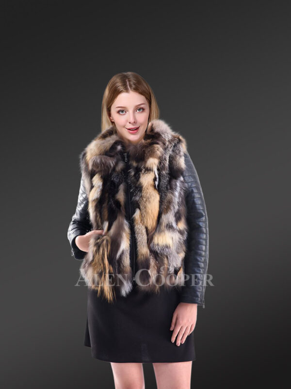 Short Real Fox Fur Winter