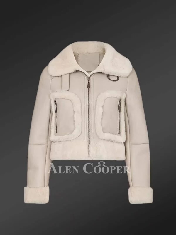 Women’s Appealing Winter Jackets Made of Genuine Shearling - Image 4