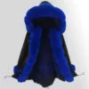 Women’s elegant Fox Fur Parka with detachable Fox Fur Hood