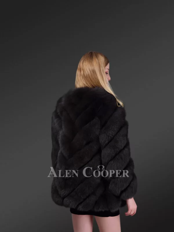 Womens Black Fox Fur Coat – Bold Looks for Eye-Catching Silhouette - Image 5