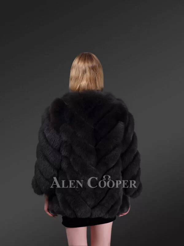 Womens Black Fox Fur Coat – Bold Looks for Eye-Catching Silhouette - Image 6