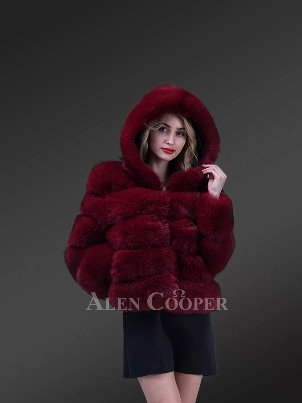 Wine parka coat hotsell