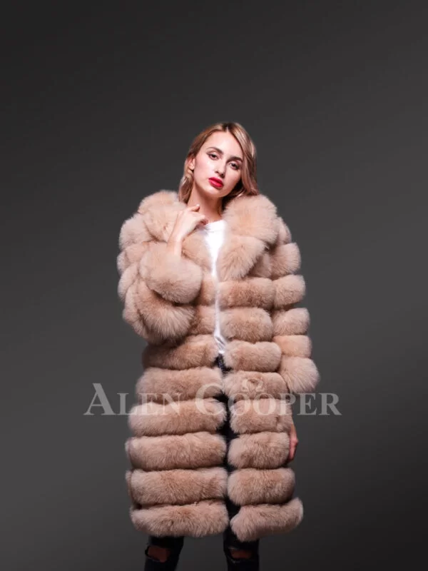 Women’s super long and incredibly warm and breathable real fox fur ...