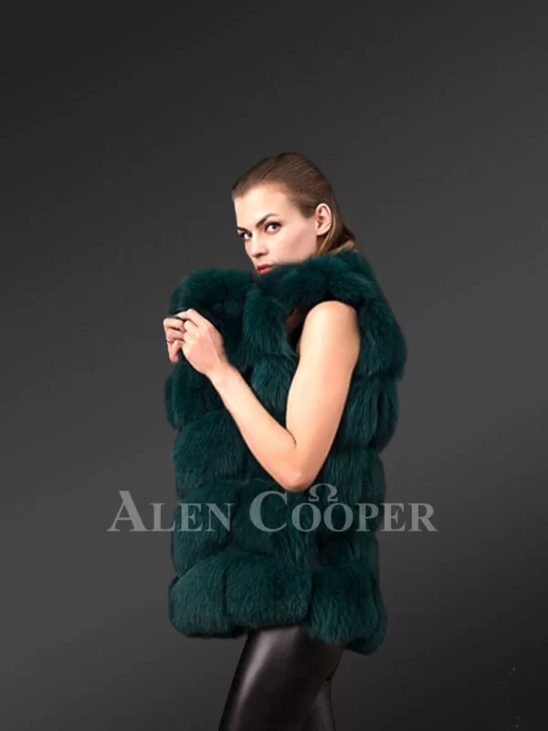 Real Fox Fur Paragraph Coat- A Modish Top Wear For Winter