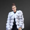 real fox fur winter coat